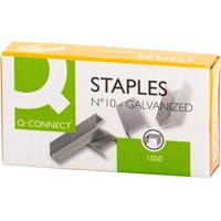Q-CONNECT nietjes n°10, verzinkt, doosje van 1000 stuks