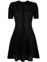 Givenchy robe trapèze à motif 4G - Noir - thumbnail