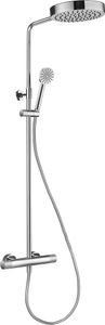 Ben Engraved Line regendoucheset Ø25cm chroom