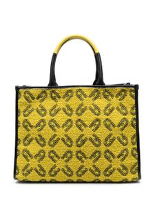 Furla sac cabas à motif monogrammé - Jaune