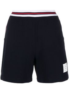 Thom Browne short à patch logo - Bleu