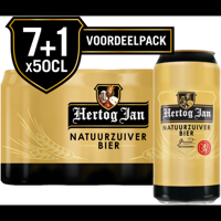 Hertog Jan Pilsener Blik 7+1 x 500ML bij Jumbo