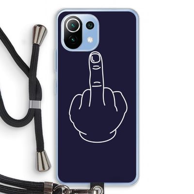 F**k U: Xiaomi Mi 11 Lite Transparant Hoesje met koord