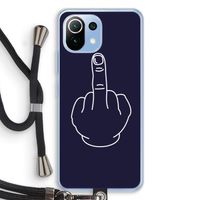F**k U: Xiaomi Mi 11 Lite Transparant Hoesje met koord