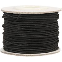Creativ Company Elastiek dikte 1mm zwart, 25m