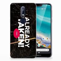 Nokia 7.1 | Siliconen hoesje | met naam Already Taken Black