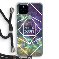 Negenduust ruimte: Pixel 5 Transparant Hoesje met koord