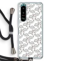 Zwanen: Sony Xperia 5 III Transparant Hoesje met koord