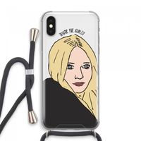 Ashley: iPhone XS Max Transparant Hoesje met koord