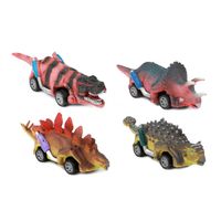 Toi-Toys World of Dinosaurs Pullback Auto, 4st. - thumbnail