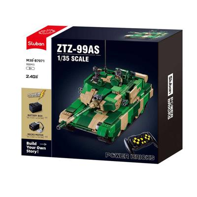 Sluban Power Bricks tank ZTZ-99AS met afstandsbediening