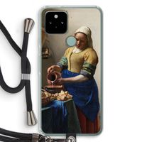 The Milkmaid: Pixel 5 Transparant Hoesje met koord