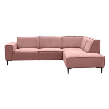 Hoekbank Romy rechts - roze - Leen Bakker
