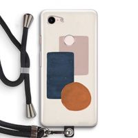 Geo #3: Pixel 3 Transparant Hoesje met koord