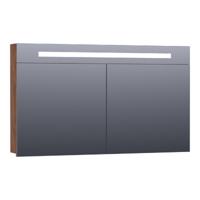 Brauer Promise Spiegelkast - 120 cm - met Directe Verlichting - 2 Enkelzijdige Spiegeldeuren - Forest Cacao