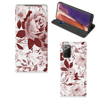 Bookcase Samsung Galaxy Note20 Watercolor Flowers