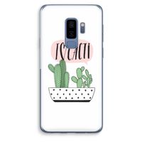 I love cacti: Samsung Galaxy S9 Plus Transparant Hoesje
