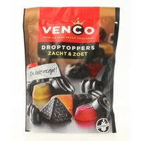 Venco Droptoppers zacht zoet (210 gr)