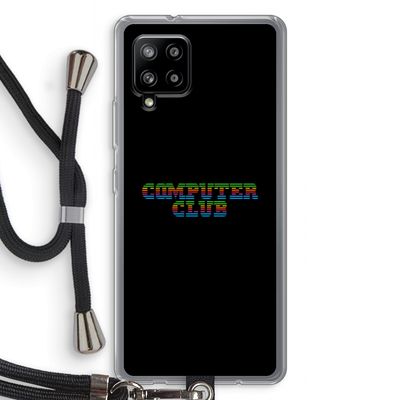 Retro: Samsung Galaxy A42 5G Transparant Hoesje met koord