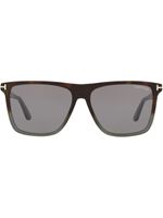 TOM FORD Eyewear lunettes de soleil FT0832 à monture rectangulaire - Vert - thumbnail