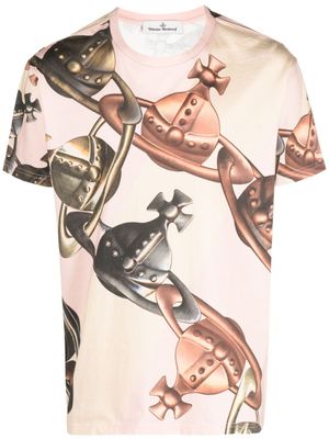 Vivienne Westwood t-shirt en coton à imprimé graphique - Rose