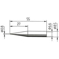 Ersa 842 SD Soldeerpunt Potloodvorm, verlengd Grootte soldeerpunt 0.8 mm Inhoud: 1 stuk(s)