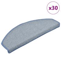 Trapmatten 30 st 65x24x4 cm lichtgrijs en blauw