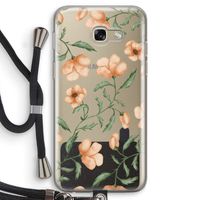 Peachy flowers: Samsung Galaxy A5 (2017) Transparant Hoesje met koord