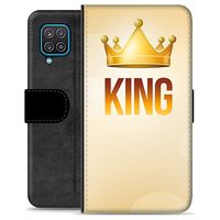 Samsung Galaxy A12 Premium Portemonnee Hoesje - King