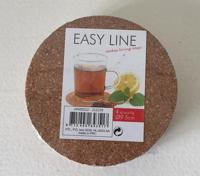 Onderzetter kurk 4st 9,5 cm