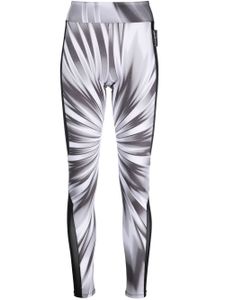 Plein Sport legging tie dye à taille haute - Blanc