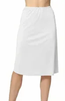 J&C lange onderrok dames 65cm - Jupon - Wit - Zwart - Huidskleur