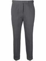 Thom Browne pantalon court à taille haute - Gris - thumbnail