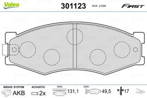 Valeo Remblokset 301123