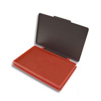 Stempelkussen rood 7 x 11 cm   -