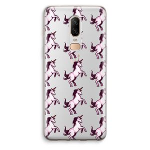 Musketon Unicorn: OnePlus 6 Transparant Hoesje