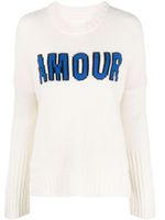 Zadig&Voltaire pull Malta Amour en laine - Blanc