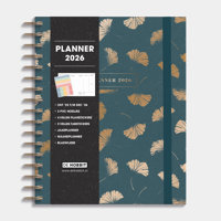 A5+ Planner 2026 Ginkgo