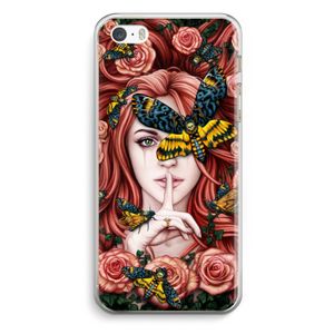 Lady Moth: iPhone 5 / 5S / SE Transparant Hoesje