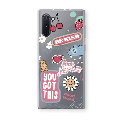 Positivity: Samsung Galaxy Note 10 Transparant Hoesje