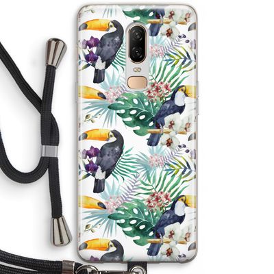 Tukans: OnePlus 6 Transparant Hoesje met koord