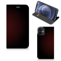 iPhone 12 Mini | Hoesje met Magneet | Geruit Rood