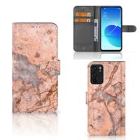 OPPO Reno6 5G | Bookcase | Marmer Oranje
