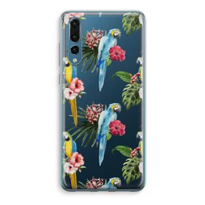 Kleurrijke papegaaien: Huawei P20 Pro Transparant Hoesje