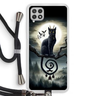 Moonlight Companions: Samsung Galaxy A22 4G Transparant Hoesje met koord