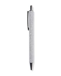 HEMA Balpen Glitter Zilver Blauwschrijvend