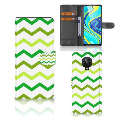 Xiaomi Redmi Note 9 Pro | Note 9S | Telefoon Hoesje | Zigzag Groen