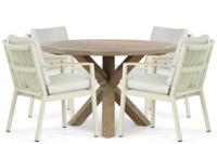 Coco Sevilla/Sand City 120 cm dining tuinset 5-delig - thumbnail