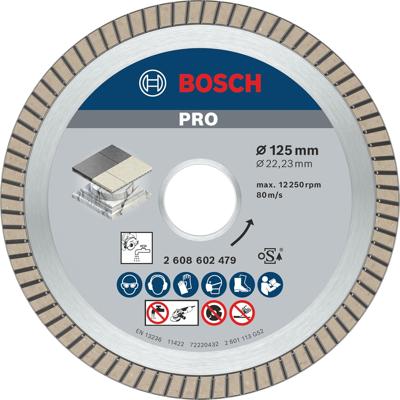 Bosch Diamantdoorslijpschijf Best for Ceramic Extraclean Turbo 125 x 22,23 x 1,4 x 7 mm 1st - 2608602479