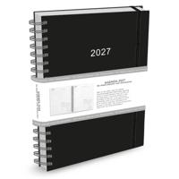 Thuiswerkagenda 2027 A4 Zwart / Bruin